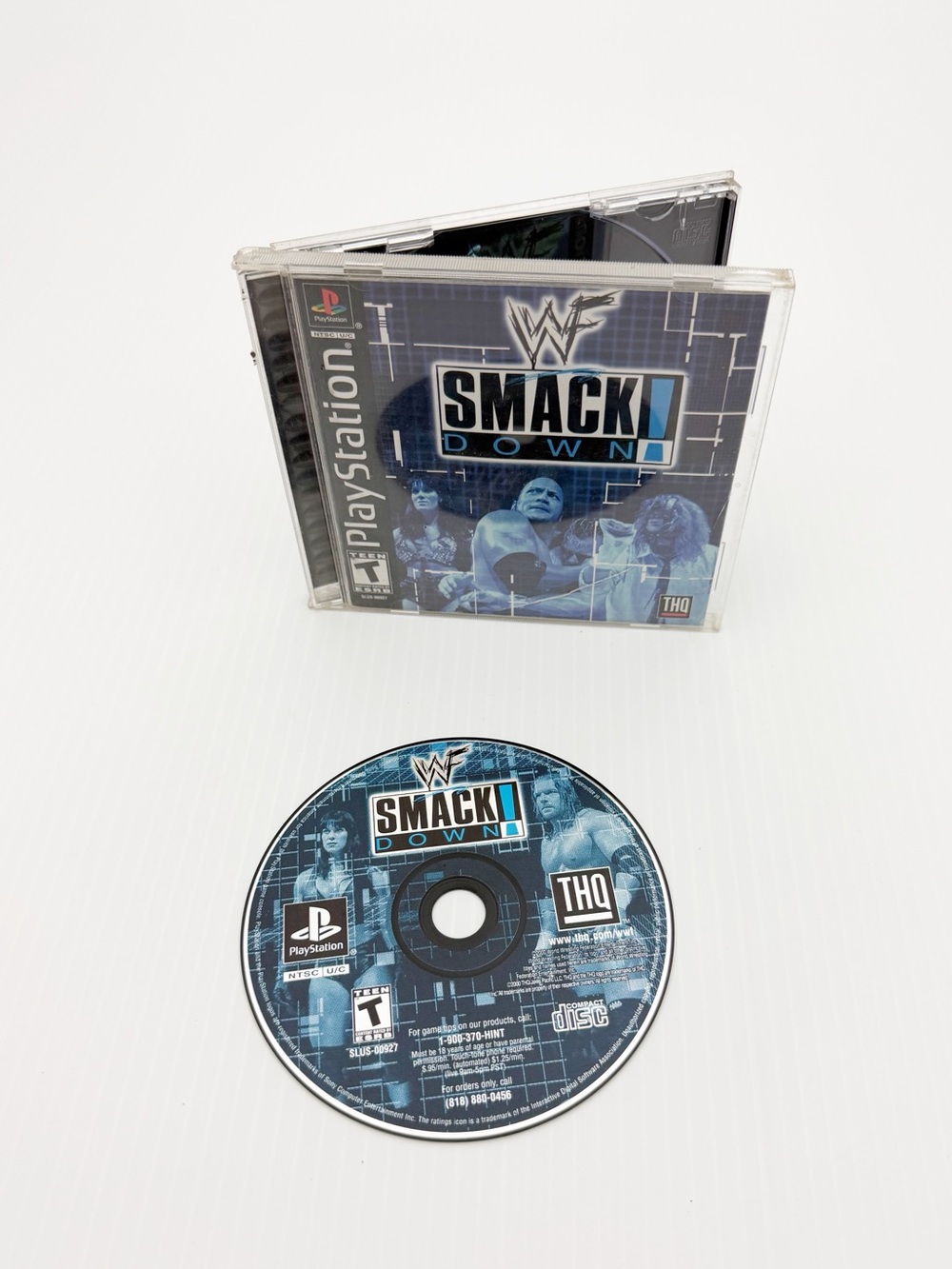Vintage 2000 WWF Smackdown Video Game for Sony PlayStation 1 PS1 Complete